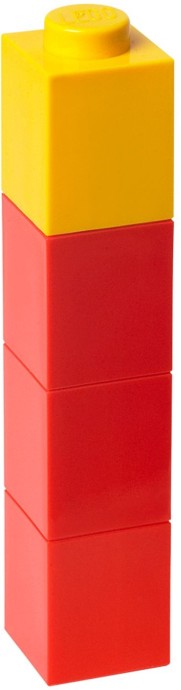 Конструктор LEGO (ЛЕГО) Gear 5004897 Square Drinking Bottle – Red with Yellow Lid