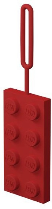 Конструктор LEGO (ЛЕГО) Gear 5005340 2x4 Red Silicone Luggage Tag