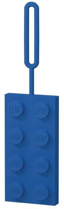 Конструктор LEGO (ЛЕГО) Gear 5005342 2x4 Blue Silicone Luggage Tag