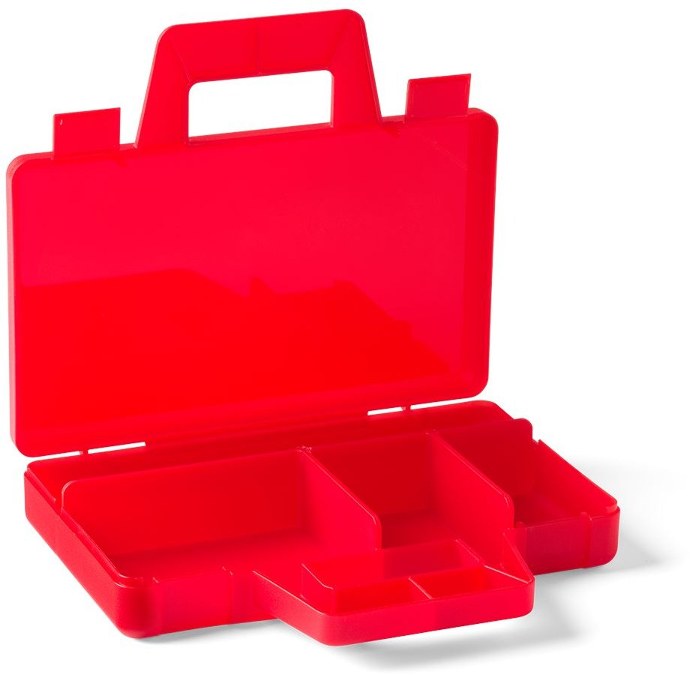 Конструктор LEGO (ЛЕГО) Gear 5005769 Transparent Red Sorting Case To Go