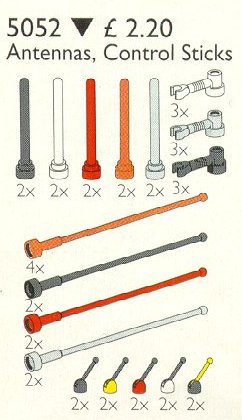 Конструктор LEGO (ЛЕГО) Service Packs 5052 Antennas and Control Sticks