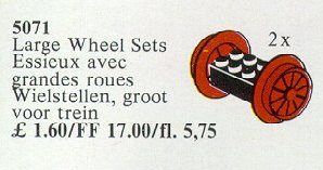 Конструктор LEGO (ЛЕГО) Service Packs 5071 Wheel Sets Large, Red