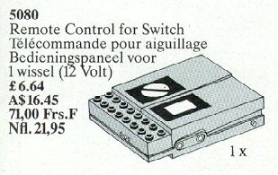 Конструктор LEGO (ЛЕГО) Service Packs 5080 Remote Control for Points 12 V