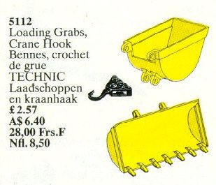 Конструктор LEGO (ЛЕГО) Service Packs 5112 Loading Grabs, Crane Hook