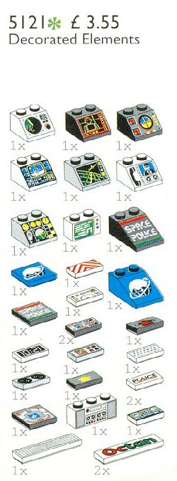 Конструктор LEGO (ЛЕГО) Service Packs 5121 Decorated Elements