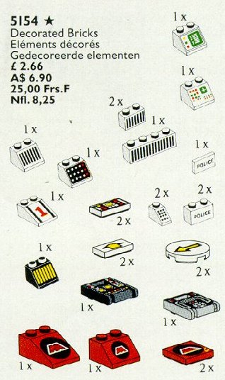 Конструктор LEGO (ЛЕГО) Service Packs 5154 Decorated Elements