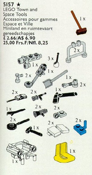 Конструктор LEGO (ЛЕГО) Service Packs 5157 Town and Space Tools