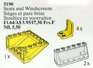 Конструктор LEGO (ЛЕГО) Service Packs 5190 Seats and Windscreens