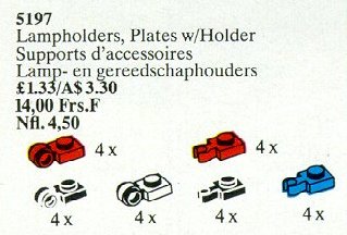 Конструктор LEGO (ЛЕГО) Service Packs 5197 Lamp Holders, Tool Holder Plates