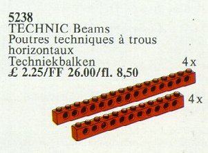 Конструктор LEGO (ЛЕГО) Service Packs 5238 8 Technic Beams Red