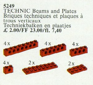 Конструктор LEGO (ЛЕГО) Service Packs 5249 20 Technic Beams and Plates Red
