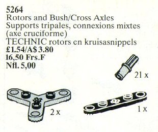 Конструктор LEGO (ЛЕГО) Service Packs 5264 Rotors and Bush / Cross Axles