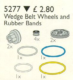 Конструктор LEGO (ЛЕГО) Service Packs 5277 Wedge Belt, Pulleys and V-Belts