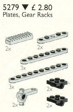 Конструктор LEGO (ЛЕГО) Service Packs 5279 Steering Elements, Plates and Gear Racks