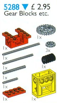 Конструктор LEGO (ЛЕГО) Service Packs 5288 Gear Blocks, Housings and Axles