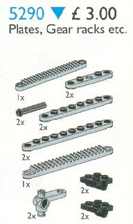 Конструктор LEGO (ЛЕГО) Service Packs 5290 Plates, Gear Racks