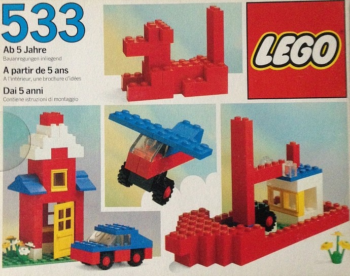 Конструктор LEGO (ЛЕГО) Basic 533 Basic Building Set, 5+