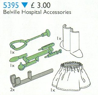 Конструктор LEGO (ЛЕГО) Service Packs 5395 Belville Hospital Accessories