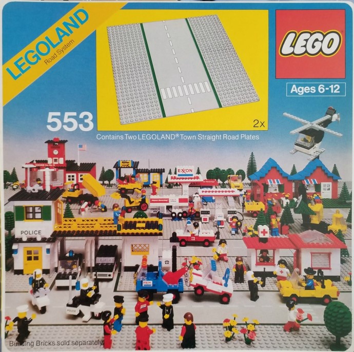 Конструктор LEGO (ЛЕГО) Town 553 Road Plates, Straight