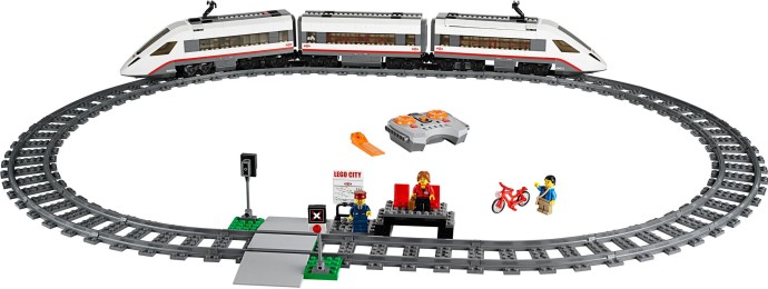 Lego white passenger train shop