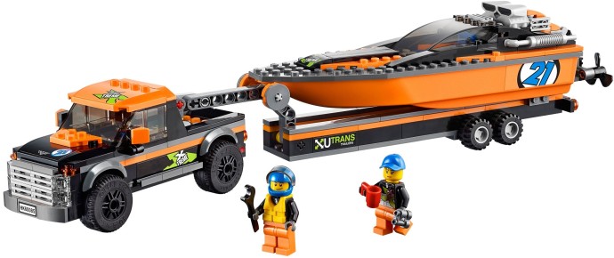 Конструктор LEGO (ЛЕГО) City 60085 4x4 with Powerboat