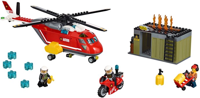 Конструктор LEGO (ЛЕГО) City 60108 Fire Response Unit