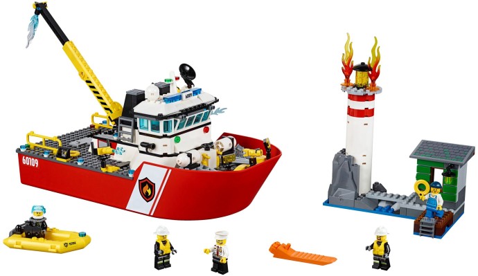 Конструктор LEGO (ЛЕГО) City 60109 Fire Boat