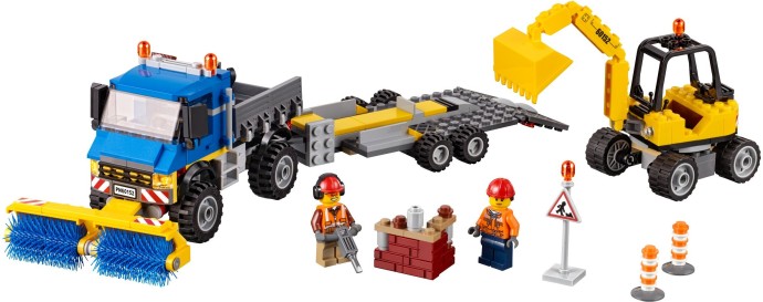 Конструктор LEGO (ЛЕГО) City 60152 Sweeper & Excavator