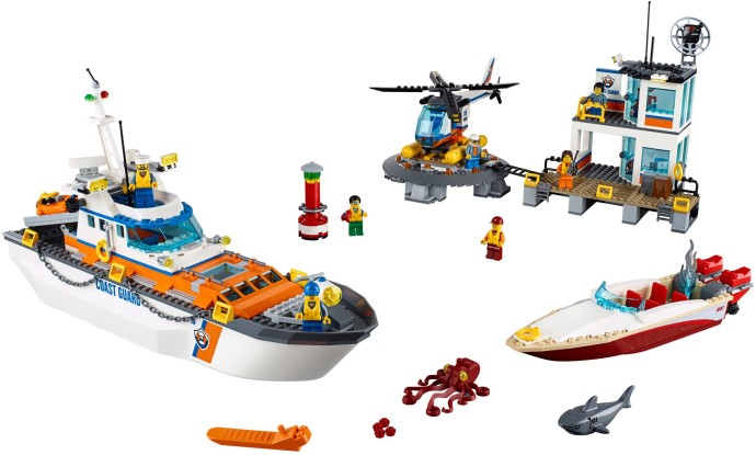 Конструктор LEGO (ЛЕГО) City 60167 Coast Guard Headquarters