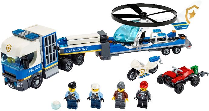 Конструктор LEGO (ЛЕГО) City 60244 Police Helicopter Transport