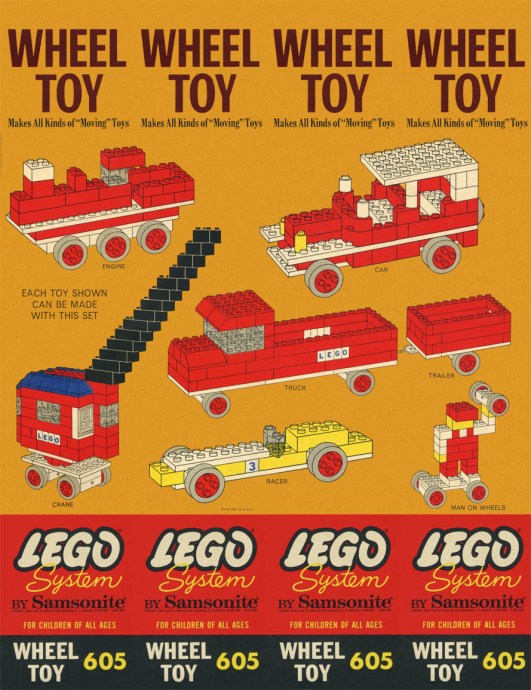 Конструктор LEGO (ЛЕГО) Samsonite 605 Wheel Toy