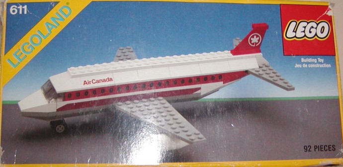 Конструктор LEGO (ЛЕГО) Town 611 Air Canada Jet Plane