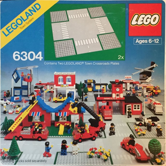 Конструктор LEGO (ЛЕГО) Town 6304 Road Plates, Cross