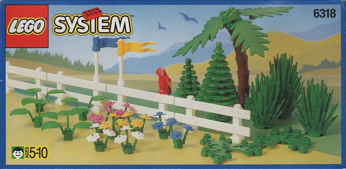 Lego trees top and flowers