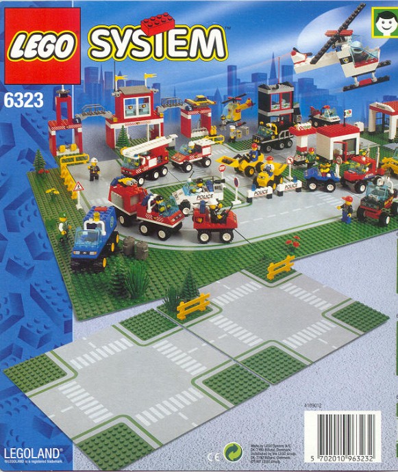 Конструктор LEGO (ЛЕГО) Town 6323 Road Plates, Cross