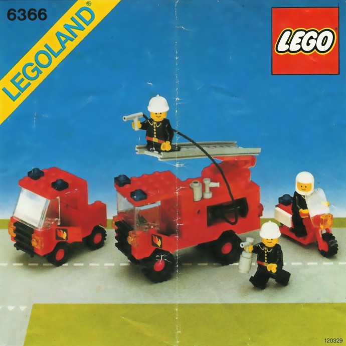 Lego fire truck 1980s outlet