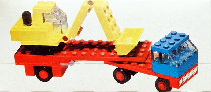 Конструктор LEGO (ЛЕГО) LEGOLAND 649 Low loader with excavator