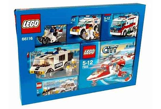 Конструктор LEGO (ЛЕГО) City 66116 City Emergency Service Vehicles (Multipack)