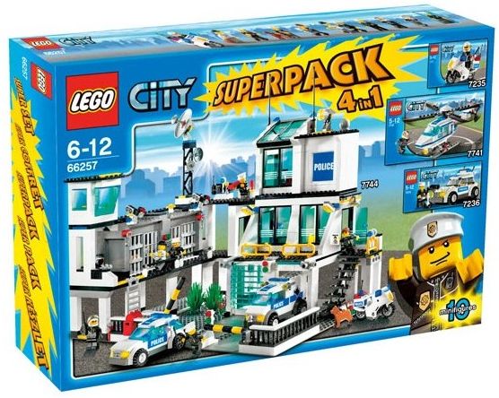 Конструктор LEGO (ЛЕГО) City 66257 City Police Super Pack 4-in-1