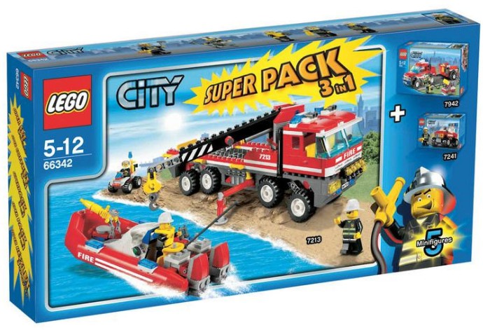 Конструктор LEGO (ЛЕГО) City 66342 City Super Pack 3 in 1
