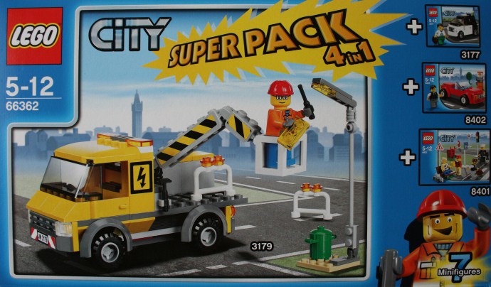 Конструктор LEGO (ЛЕГО) City 66362 City Super Pack 4 in 1