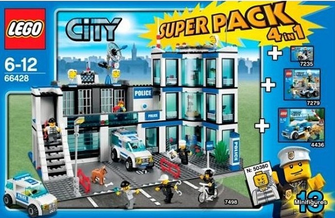 Конструктор LEGO (ЛЕГО) City 66428 City Police Super Pack 4-in-1
