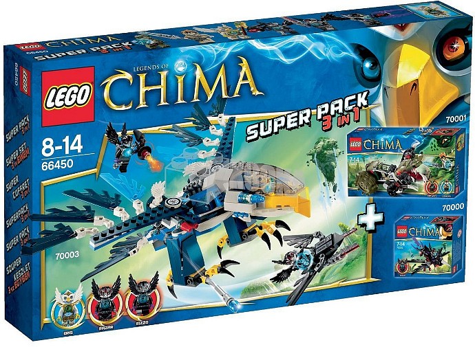 Конструктор LEGO (ЛЕГО) Legends of Chima 66450 Super Pack 3-in-1