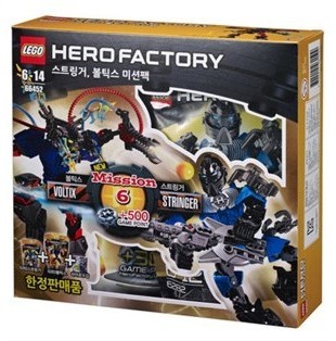 Конструктор LEGO (ЛЕГО) HERO Factory 66452 Stringer, Voltix Mission Pack 