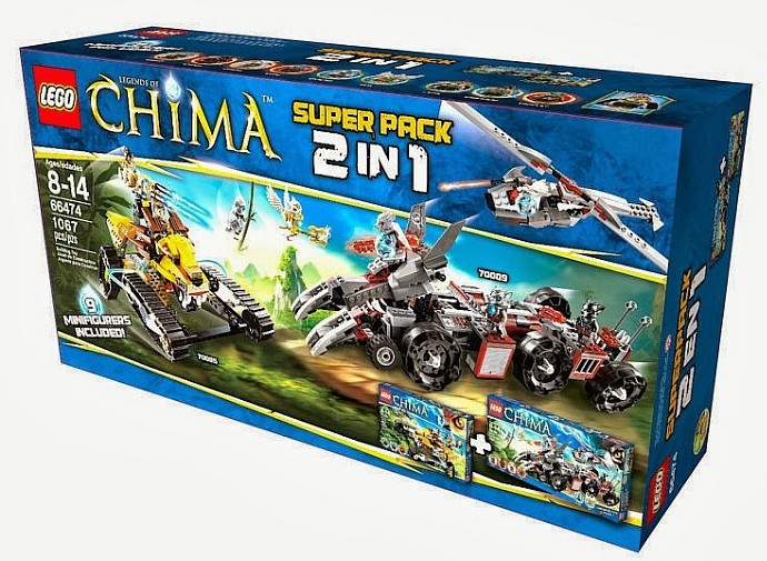 Конструктор LEGO (ЛЕГО) Legends of Chima 66474 LEGO Chima Super Pack