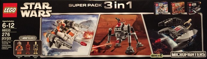 Конструктор LEGO (ЛЕГО) Star Wars 66533 Microfighter 3 in 1 Super Pack
