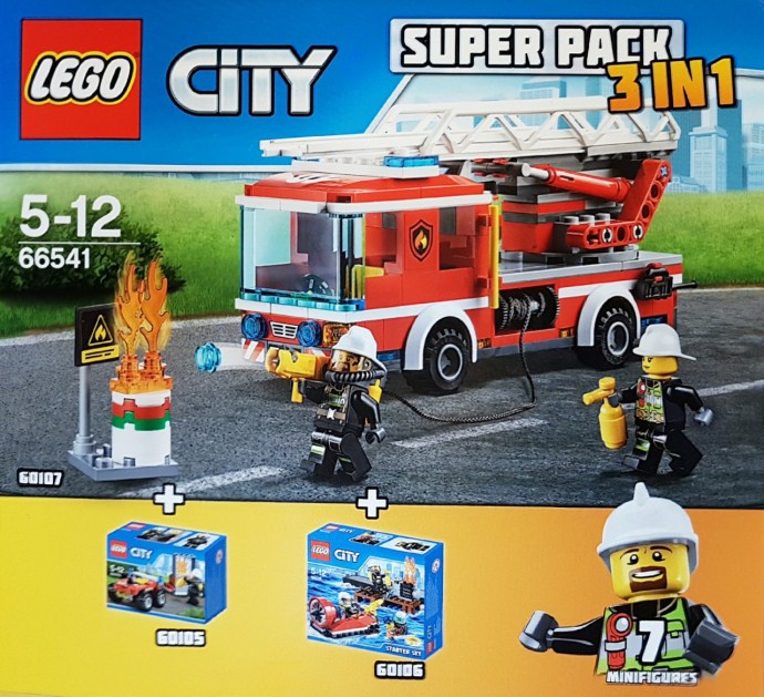 Конструктор LEGO (ЛЕГО) City 66541 City Fire Value Pack
