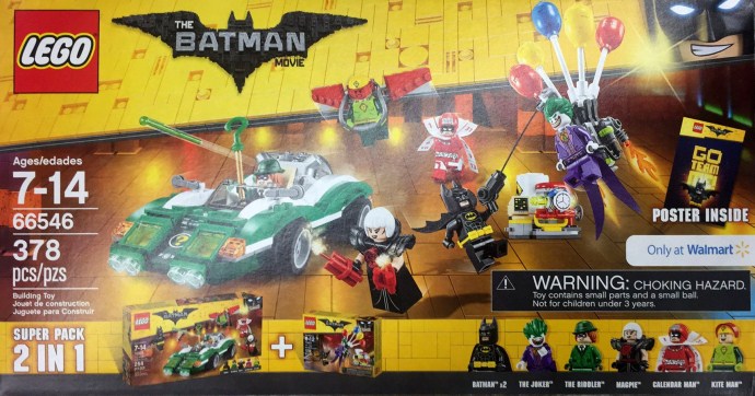 Конструктор LEGO (ЛЕГО) The LEGO Batman Movie 66546 The LEGO Batman Movie Super Pack 2-in-1