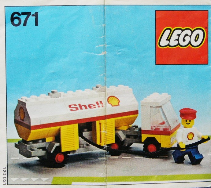 Конструктор LEGO (ЛЕГО) Town 671 Shell Petrol Tanker