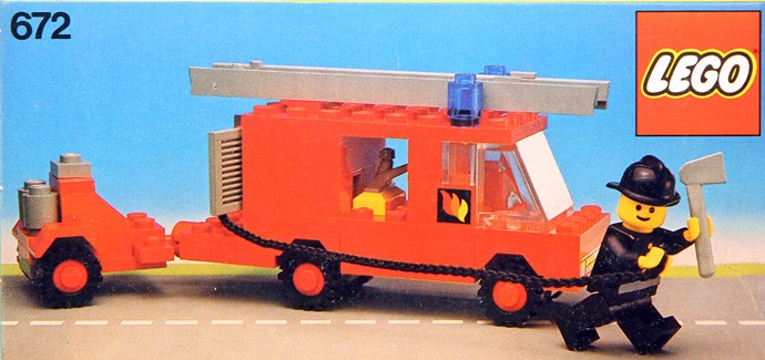 Конструктор LEGO (ЛЕГО) Town 672 Fire Engine and Trailer